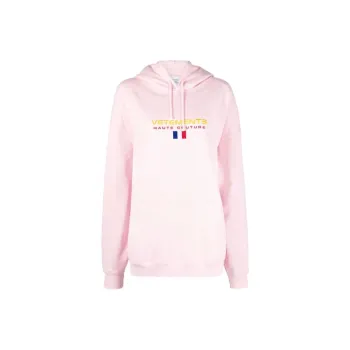 Vetements Mixed Logo Hoodie 'Baby Pink'