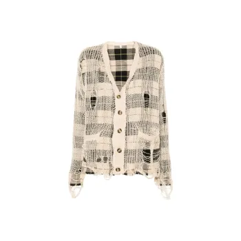 R13 Distressed Open knit Cardigan