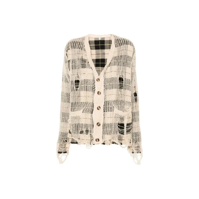 R13 Distressed Open knit Cardigan-0
