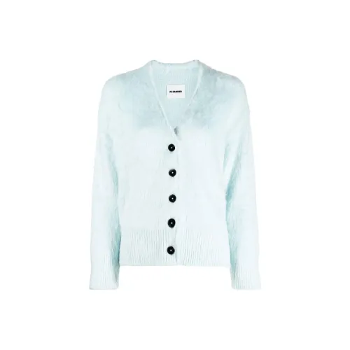 JIL SANDER V neck Brushed Cardigan