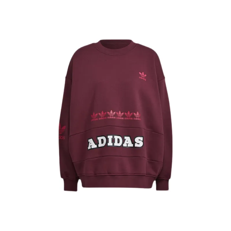 Adidas Originals Sweatshirt Women's Burgundy-0