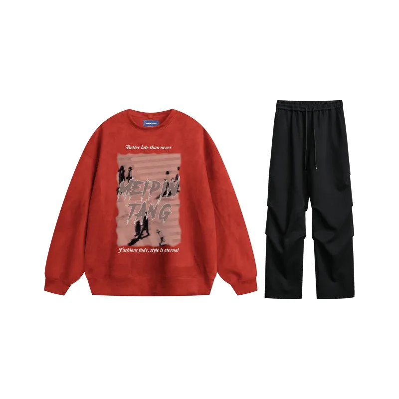 MEIPIN TANG Sweatshirt Set Unisex-19