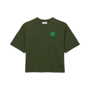 LACOSTE Paris Badge Accent Jersey T shirt