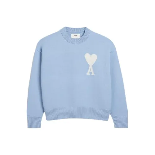 AMIPARIS Logo Intarsia Crewneck Jumper