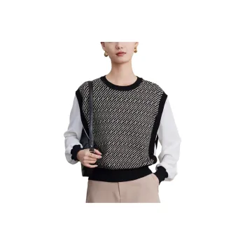 FINITY Sweaters Women's Black Jacquard