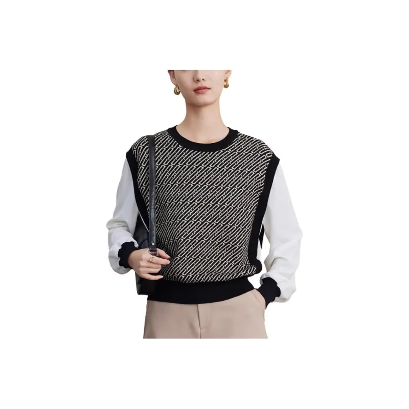 FINITY Sweaters Women's Black Jacquard-0
