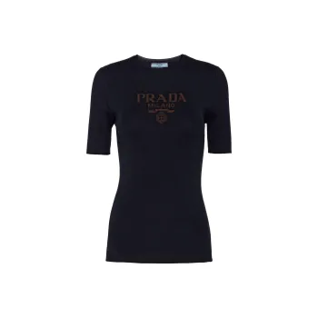 PRADA SS24 Regular T Shirt Women's Blue