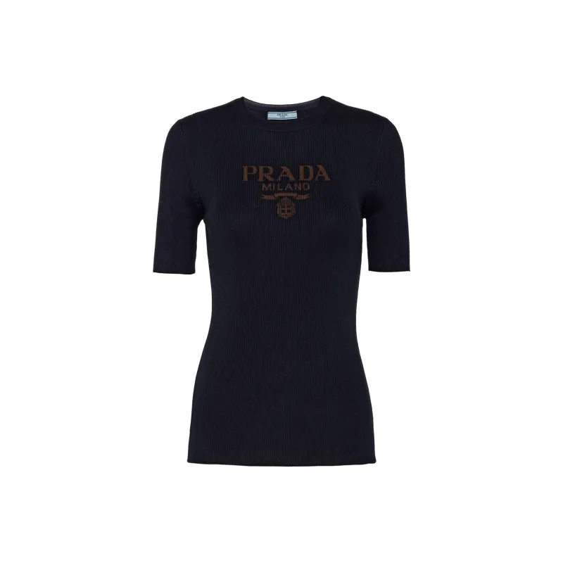 PRADA SS24 Regular T Shirt Women's Blue-0