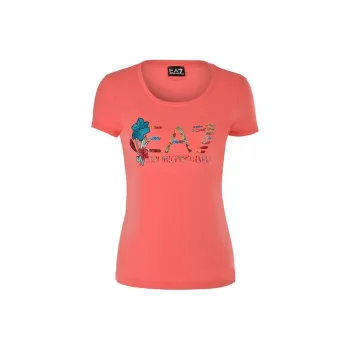 EMPORIO ARMANI EA7 SS23 T Shirt Women's Red