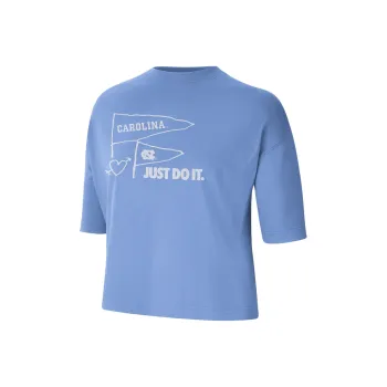 Nike Drop Shoulder Sleeve T Shirt Women's Bold Blue