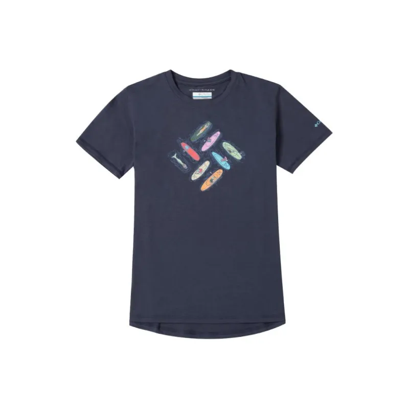 Columbia SS24 Set in Sleeve T Shirt Women's Blue-0