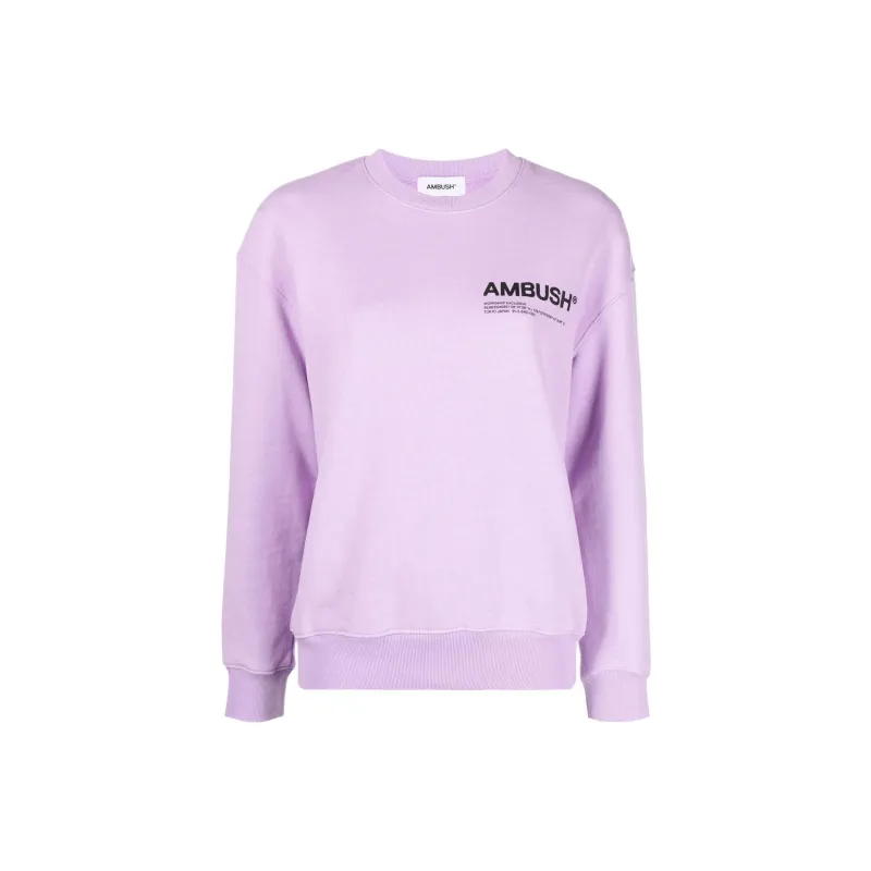 AMBUSH Crewneck Workshop Sweatshirt Purple-0