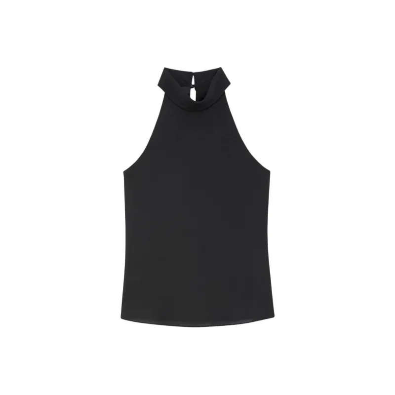 THEORY Halterneck Sleeveless Top-0