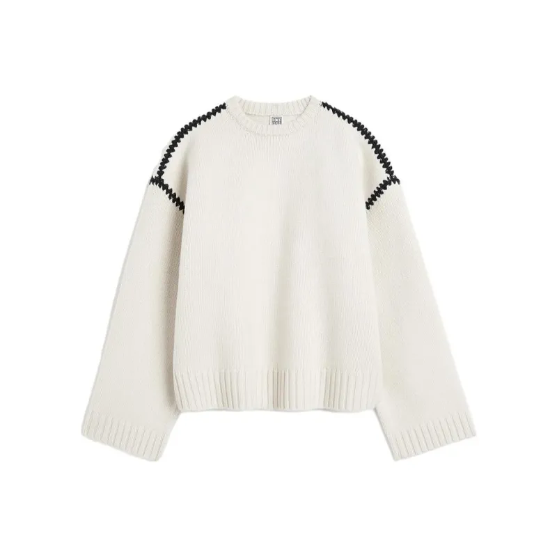 TOTEME Embroidered Wool Jumper-0