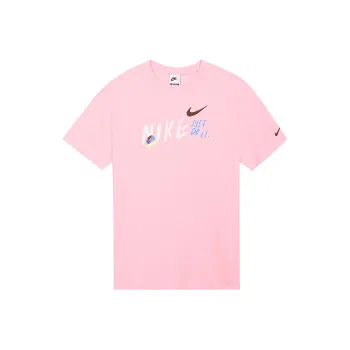 Nike Drop Shoulder Sleeve T Shirt Women's Medium Soft Pink