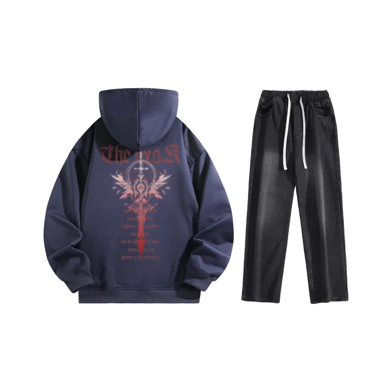 A.X.S.K Sweatshirt Sets Unisex-48