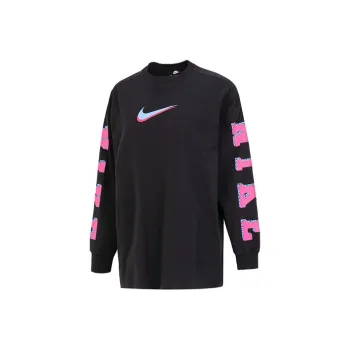Nike Drop Shoulder Sleeve T Shirt Women's Black