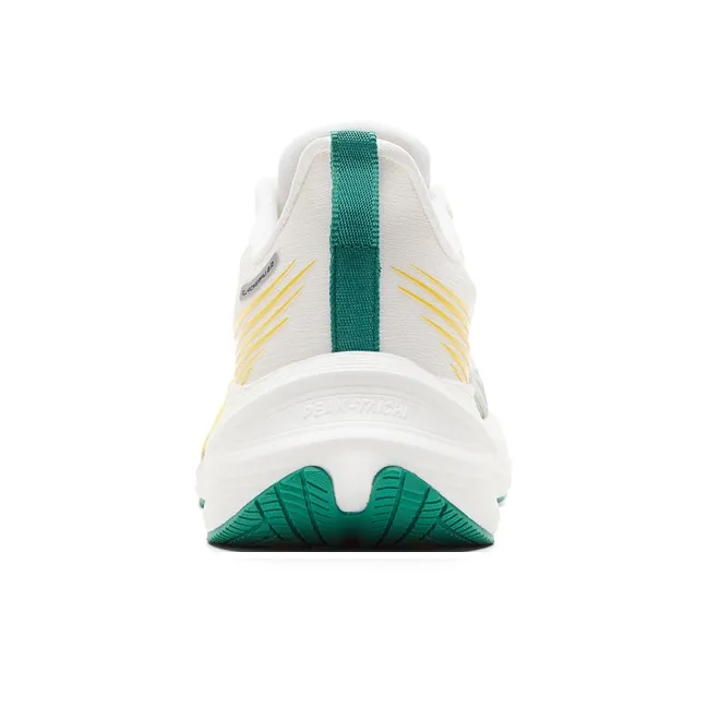 PEAK Cushioning, Slip Resistant, And Abrasion Resistant Low Top Training Running Shoes Men's White Yellow Green-3