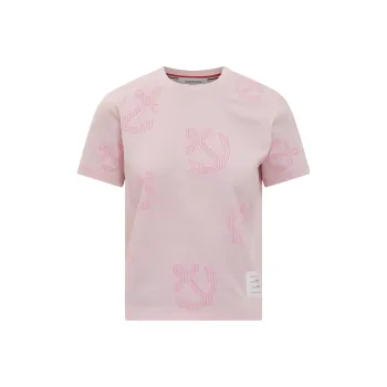 THOM BROWNE Anchor print T shirt