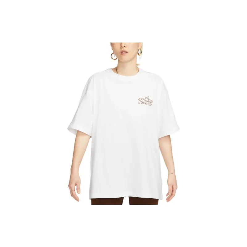 Nike T Shirts Women's White-0