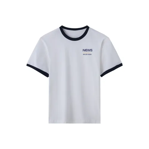 TEME Regular T Shirt Women's White & Navy Blue