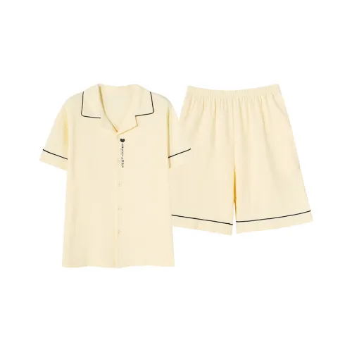 FENTENGCARE Pajama Set Men's Apricot