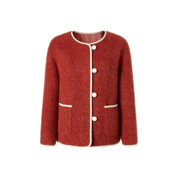JZ. ANNAKRO Sweater Women's Red Coffee