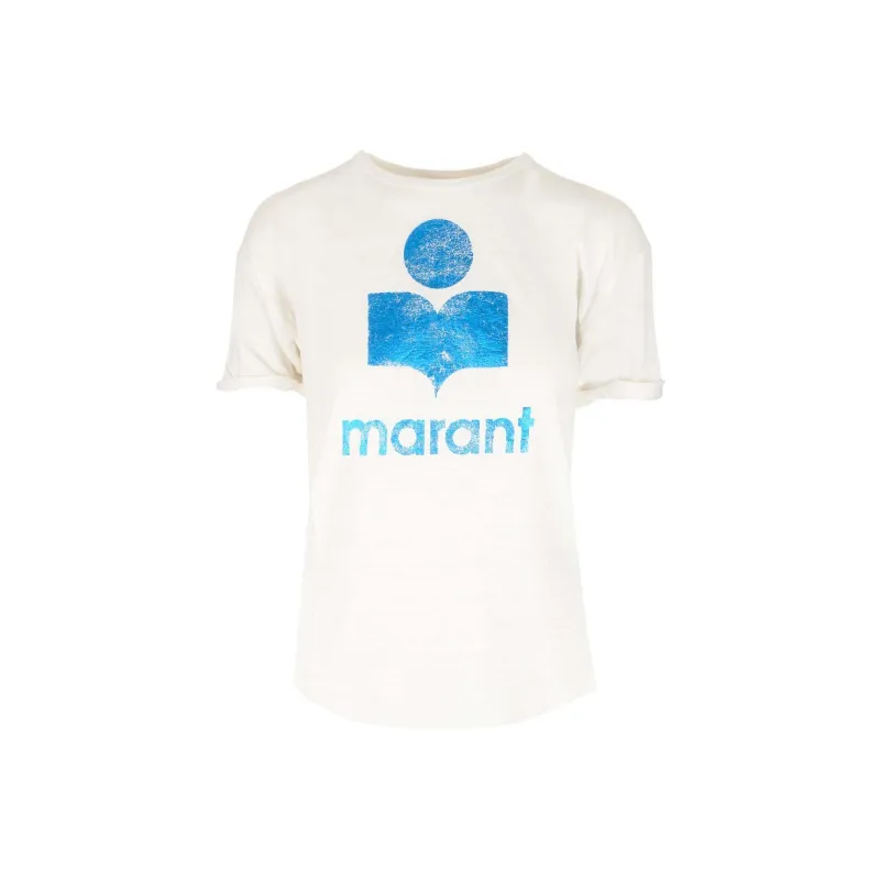ISABEL MARANT ETOILE T Shirts Women's White Blue-0