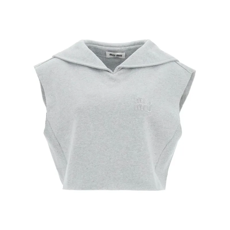 MIU MIU FW22 Sweatshirt Women's Gray-0