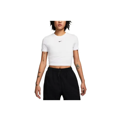Nike Sportswear Essential Women's Slim Fit Crop T Shirt White