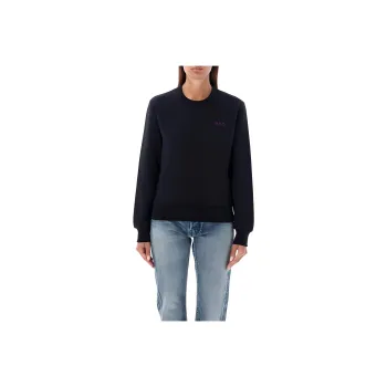 A.P.C Logo Printed Crewneck Sweatshirt
