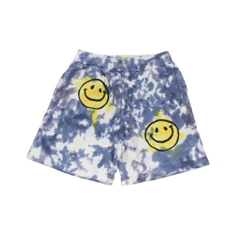 Chinatown Market Casual Shorts Men's Blue Yellow-0