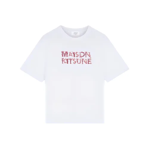 Maison Kitsune Woodland Alphabet Crewneck T Shirt