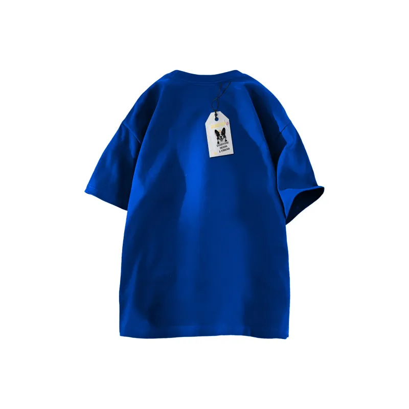 FUERZA Drop Shoulder Sleeve Short Sleeved T Shirts Unisex-21