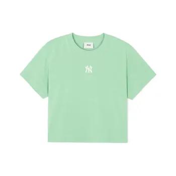 MLB Drop Shoulder Sleeve T Shirt Women's Hemp Green