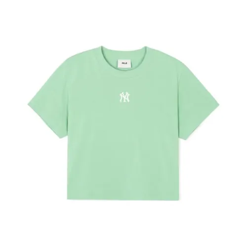 MLB Drop Shoulder Sleeve T Shirt Women's Hemp Green