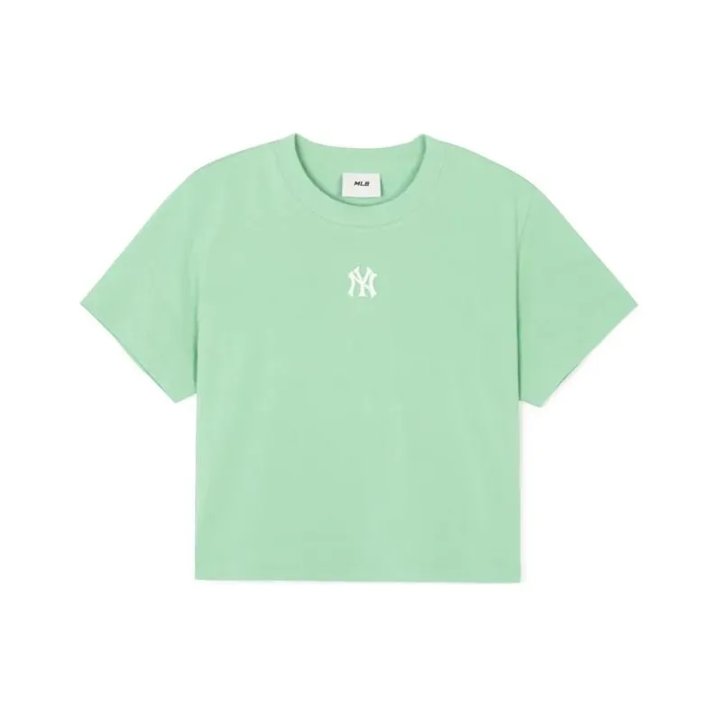 MLB Drop Shoulder Sleeve T Shirt Women's Hemp Green-0
