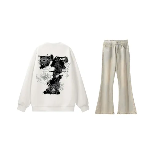 SUNSETMONENT Sweatshirt Set Unisex