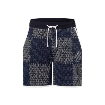 LOUIS VUITTON Damier Quilted Cotton Shorts