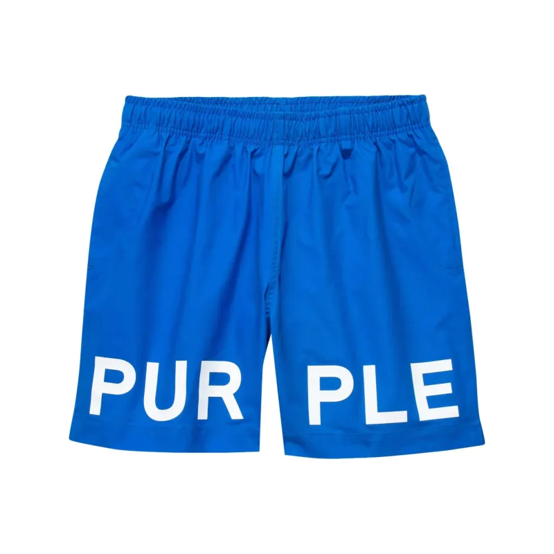 PURPLE-BRAND All-Around Logo-print Shorts-0