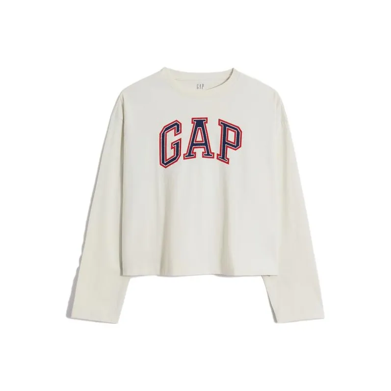 GAP T-Shirts Women's Gray White-0