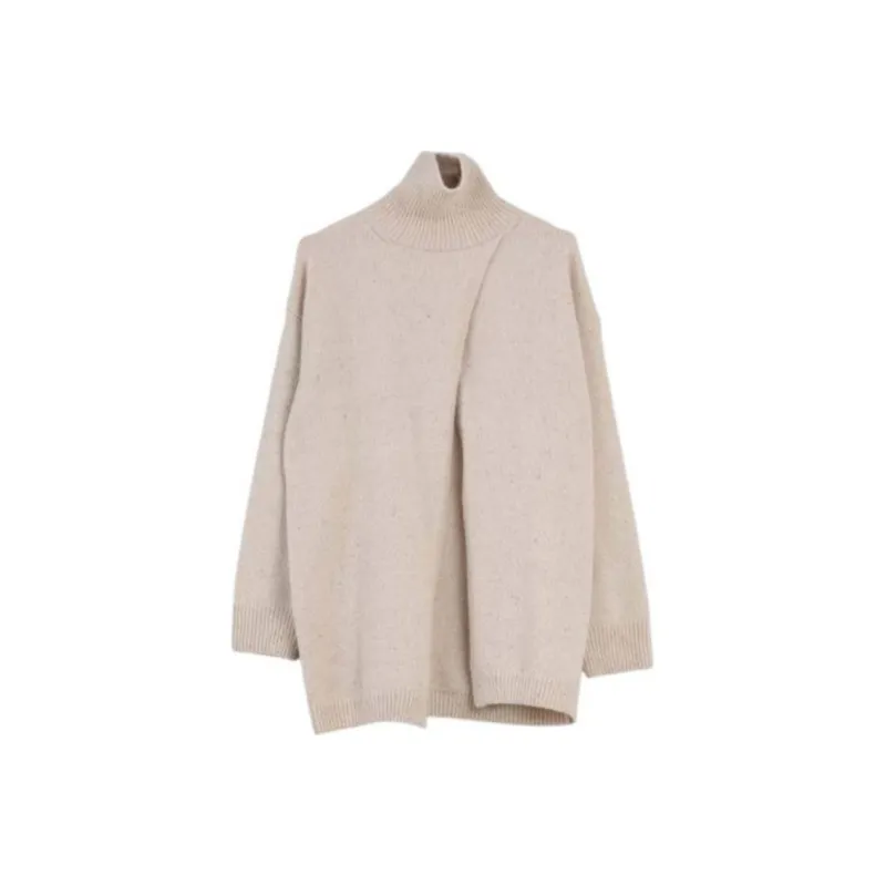 MaxMara Turtleneck Open Front Sweater-0