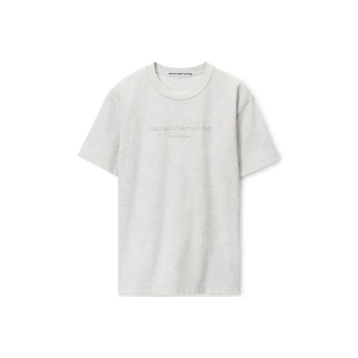 Alexander Wang Logo Printed Crewneck T Shirt-0