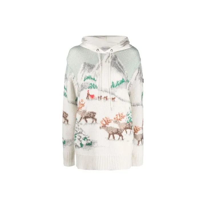 Moncler Patterned Hoodie 'Multicolor'-0