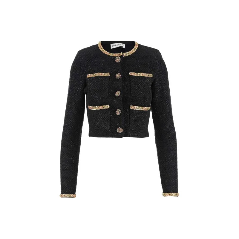 Self portrait Sequin Embellished Cardigan-0