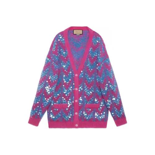 GUCCI Button-Up Sequinned Cardigan