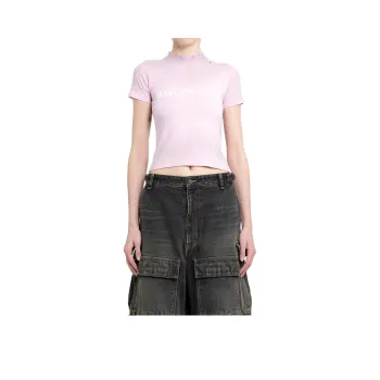 Balenciaga Shrunk T Shirt 'Light Pink/White'
