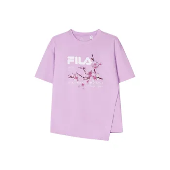 FILA Drop Shoulder Sleeve T-Shirt Women's Light Phenolphthalein Purple