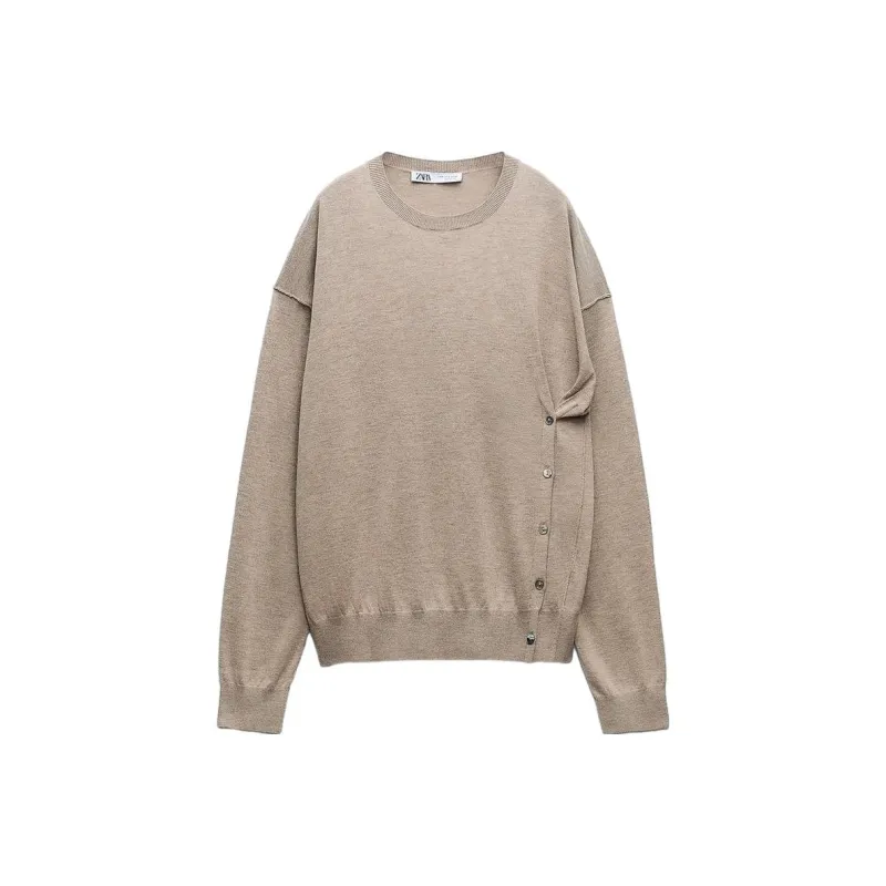 ZARA Sweater Women's Zebra Print Mink-0