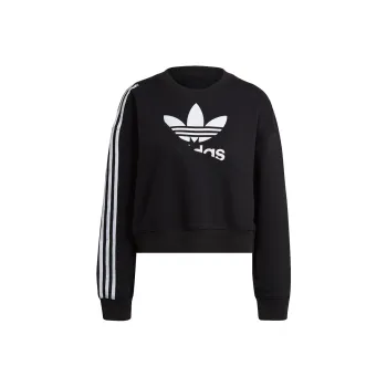 Adidas Originals Logo print Cropped Sweatshirt